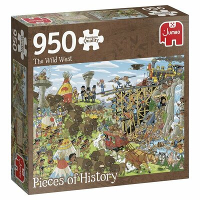 81896 Jumbo Puzzel Pieces of History The Wild West 950 Stukjes