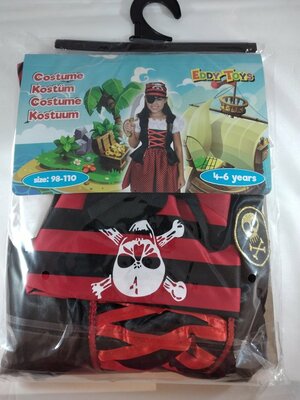 86092 Verkleedset Piratenjurk Maat 98-110