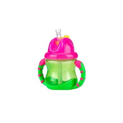 41278 Nuby Flip It Antilekbeker Groen/roze