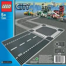 7280 LEGO Bricks & More Grondplaten kruising + recht