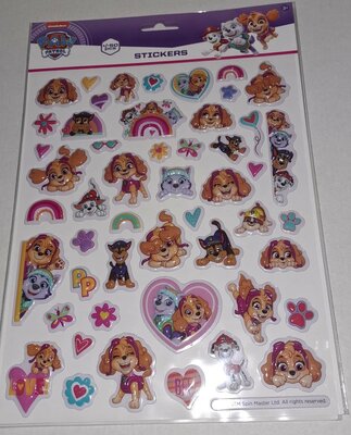 69247 Paw Patrol  Bubbel-stickers Roze