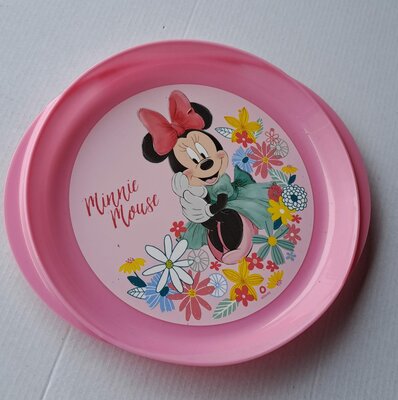 65141 Disney Minnie Mouse Bord Roze 21 cm