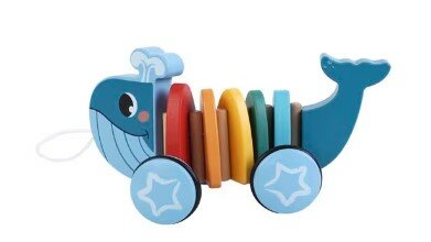 65425 Playing Kids Houten Trekdier Walvis