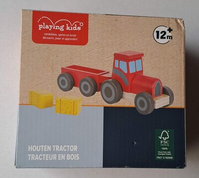 99941 Playing Kids Houten Tractor