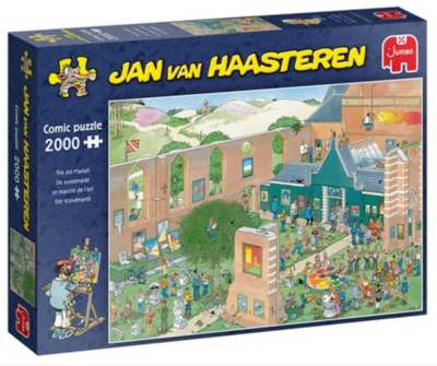 20023 Jan van Haasteren Puzzel De Kunstmarkt 2000 stukjes