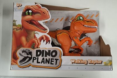 65558 Dino Planet Walking Raptor Oranje