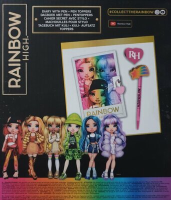 22272  Rainbow High Dagboek met Slot + Pen + 2 Pentoppers