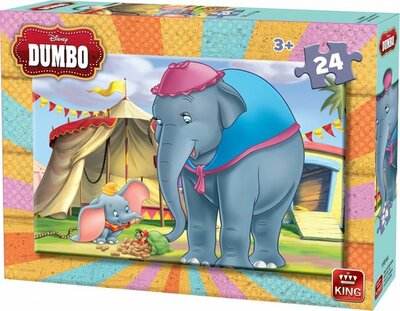 55816A King Puzzel Disney Dumbo Circustent 24 Stukjes