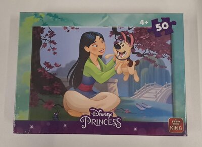 59859 King Puzzel Disney Princess Pocahontas met hondje 50 stukjes