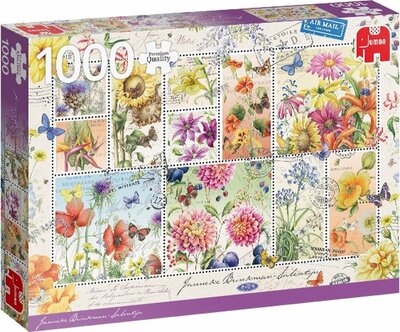 18812 Jumbo Puzzel Janneke Brinkman Flower Stamps Summer 1000 stukjes