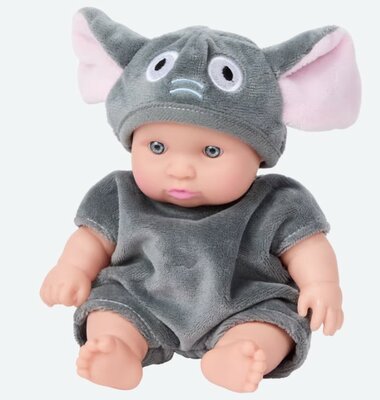 98917 Dolly Star Babypop met Dierenpakje 20 cm Olifant