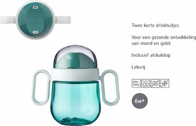 93232 Mepal  Mio Antilekbeker  200 ml  Oefenbeker Gele Uitvoering