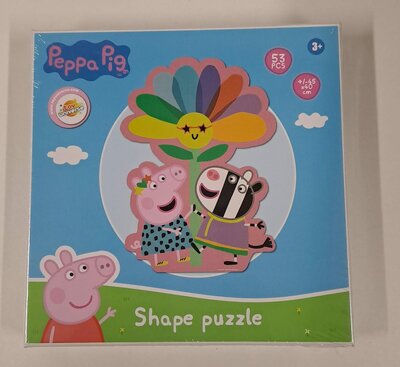 63917 Peppa Pig  Shape Puzzel 53 pcs Bloem