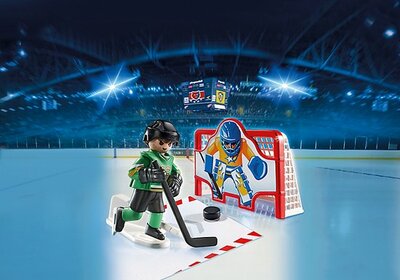 6192 Playmobil Ijshockey doelschieten