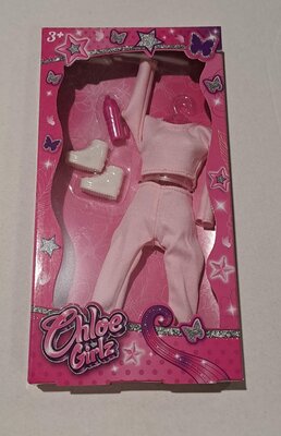 30534 Chloe Girlz Poppenkleding Licht Roze Fitnesspak