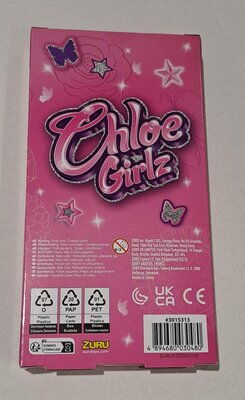 30480 Chloe Girlz Poppenkleding Zwart/wit Gestreept Jurkje 