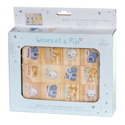 45674 Woezel en Pip Baby Houten Blokken