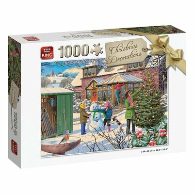 02583 King Puzzel Christmas Decorations 1000 stukjes