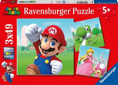 051861 Ravensburger puzzel Super Mario 3x49 stukjes