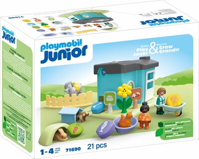 71690 PLAYMOBIL Junior Dierenpension met voerautomaat