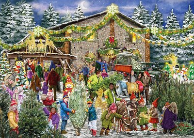 11394 Falcon puzzel The Christmas Tree Farm 2x1000 stukjes