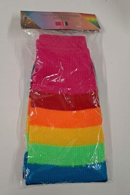 97192 Beenwarmers Regenboog Gebreid