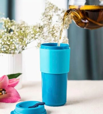 07455 Tupperware Eco Coffee Cup Blauw