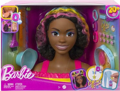 25166 Barbie Kappop  Krullend bruin haar Met 20 accessoires