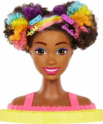 25166 Barbie Kappop  Krullend bruin haar Met 20 accessoires