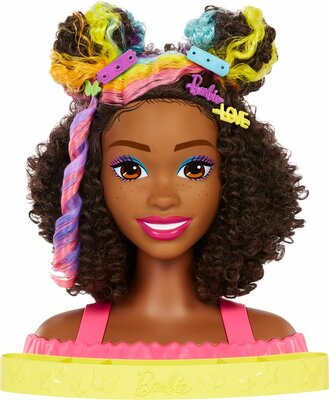 25166 Barbie Kappop  Krullend bruin haar Met 20 accessoires